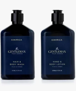 The gentleman body wash & body lotion duo